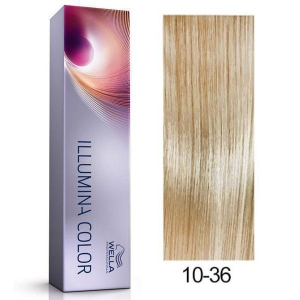 Tinte Illumina Color 10/36 Wella Rubio Super Claro Dorado Violeta 60ml