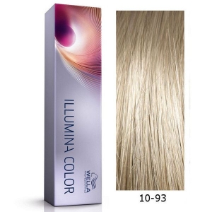 Tinte Illumina Color 10/93 Wella Rubio Super Claro Ceniza Dorado 60ml