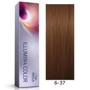 Tinte Illumina Color 6/37 Wella Rubio Oscuro Dorado Marrón 60ml