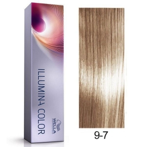 Tinte Illumina Color 9/7 Wella Rubio Muy Claro Marrón 60ml