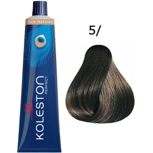 Tinte Koleston Perfect 5/ Wella Castaño Claro Puro Pure Naturals 60ml