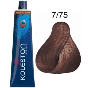 Tinte Koleston Perfect 7/75 Wella Rubio Medio Marrón Caoba Deep Browns 60ml